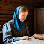 An adult person, fully clothed in modest, professional attire, deeply engaged in a sensory cultural experience within a historical Swedish heritage center. The person gently touches coarse, authentic medieval-style fabric while a subtle scent of woodsmoke and pine fills the air. Traditional Swedish folk music quietly plays in the background, enhancing the atmosphere. The scene is well-lit with soft, natural light, highlighting authentic wooden textures and historical artifacts. safe for work, appropriate content, fully clothed, modest clothing, family-friendly, perfect anatomy, correct proportions, natural pose, well-formed hands, proper finger count, natural body proportions, professional photography, high quality, highly detailed.